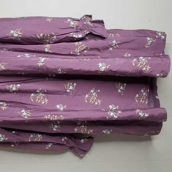 A New Day Long Sleeve Tent Purple Floral Dress - Picture 6 of 8